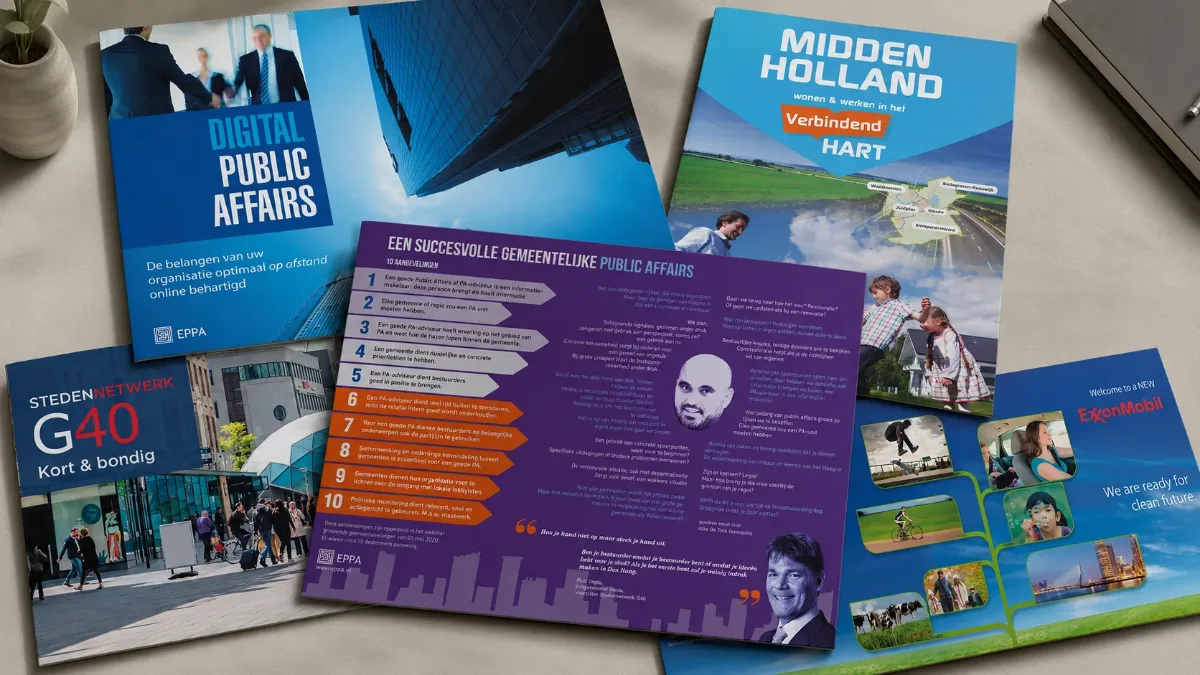 Publicaties EPPA — grafisch ontwerp door Lowtone Den Haag